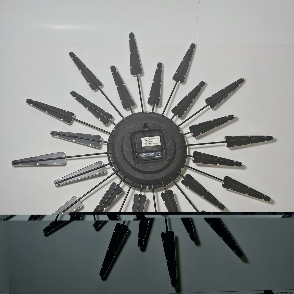 Mid Century Modern Style Starburst Wall Clock - Picture 6 of 10